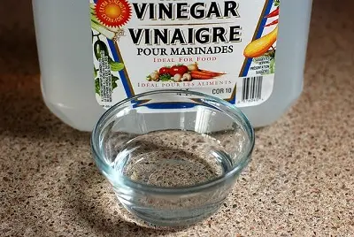 white vinegar to clean mould 