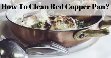 how to clean red copper pan