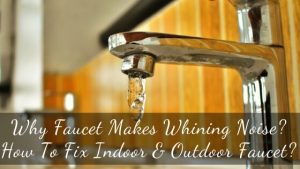 Outdoor and indoor faucet makes whining noise