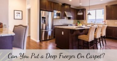 Can you put a deep freezer on carpet