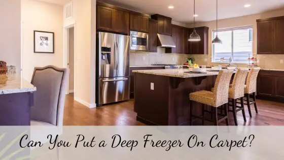 Can you put a deep freezer on carpet