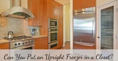 Can you put an upright freezer in a closet