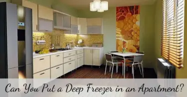 can you put a deep freezer in an apartment