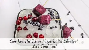 can you put ice in magic bullet