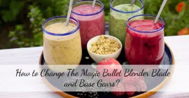 How to change Magic Bullet base and blade gear