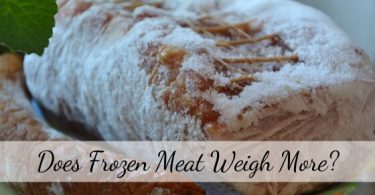 Does frozen meat weigh more