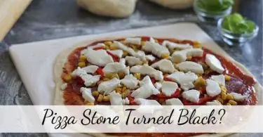 Pizza stone turned black