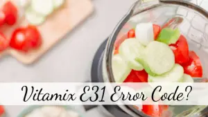 Vitamix E31 Error Code