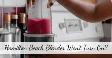 Hamilton Beach Blender Wont Turn On