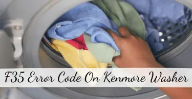 F35 Error Code Kenmore Washer