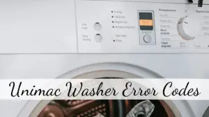 Unimac Washer Error Codes