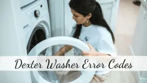 Dexter Washer Error Codes