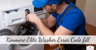 Kenmore Elite Washer Error Code fdl